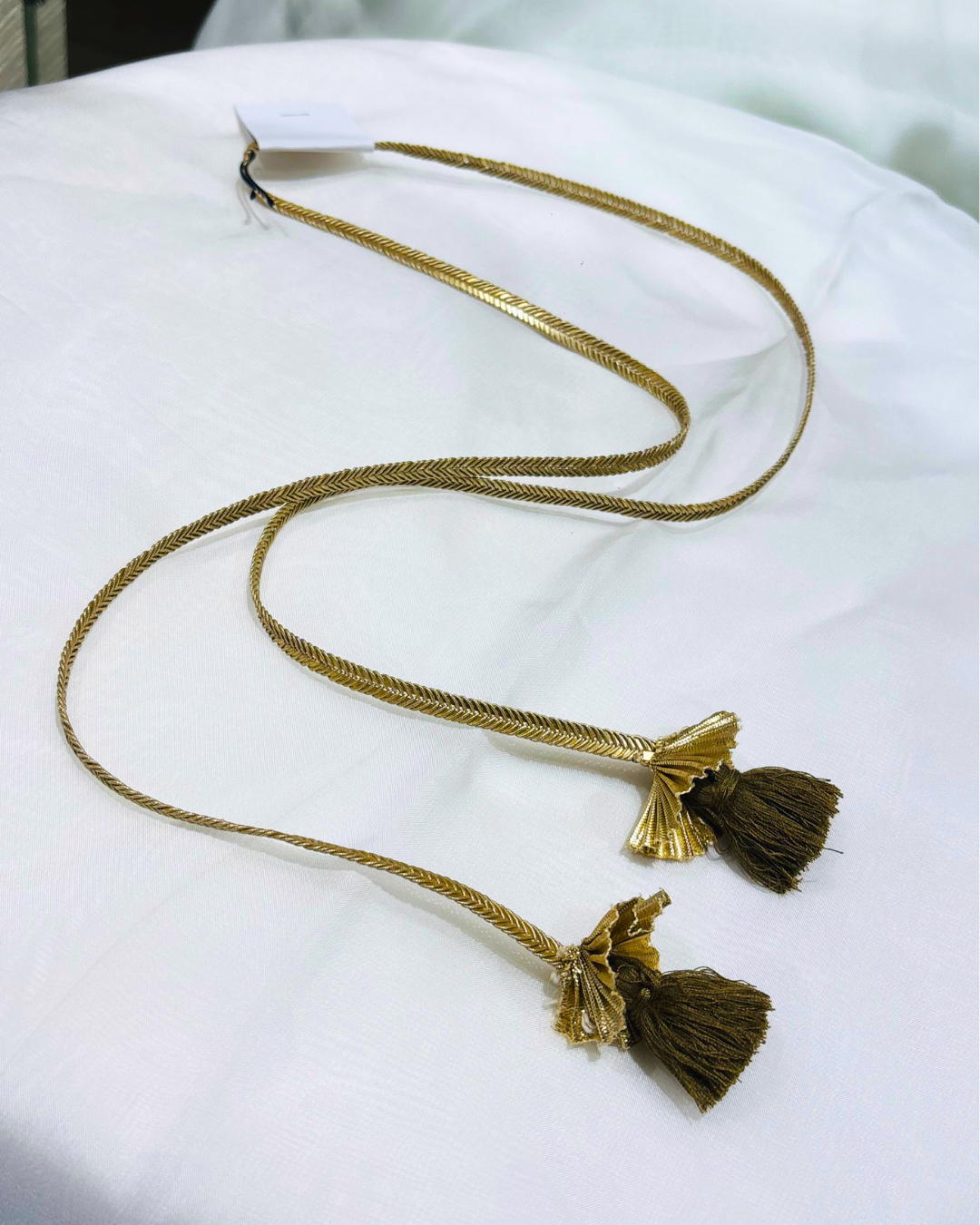 Handcrafted Hair String Golden