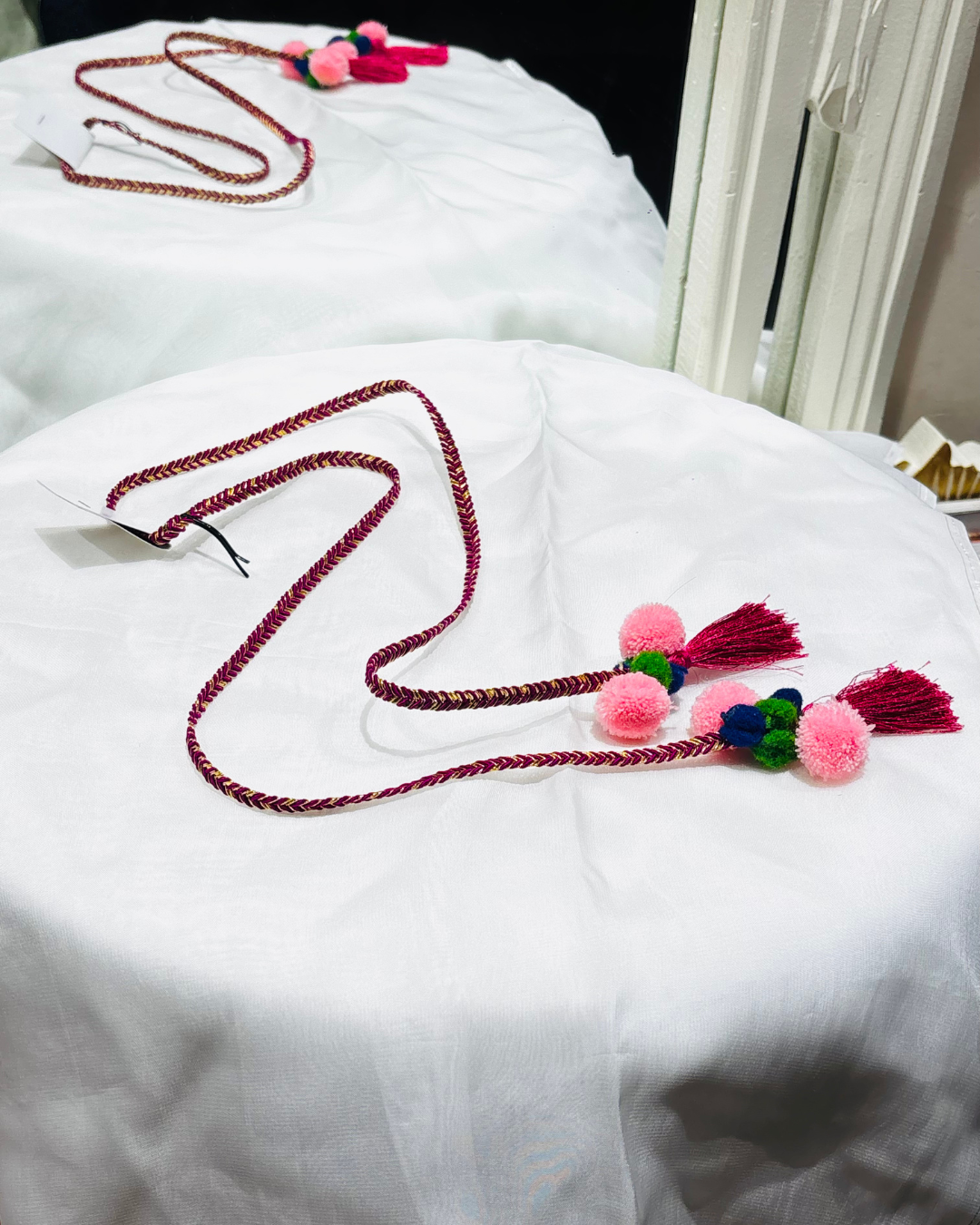 Handcrafted Hair String Pink