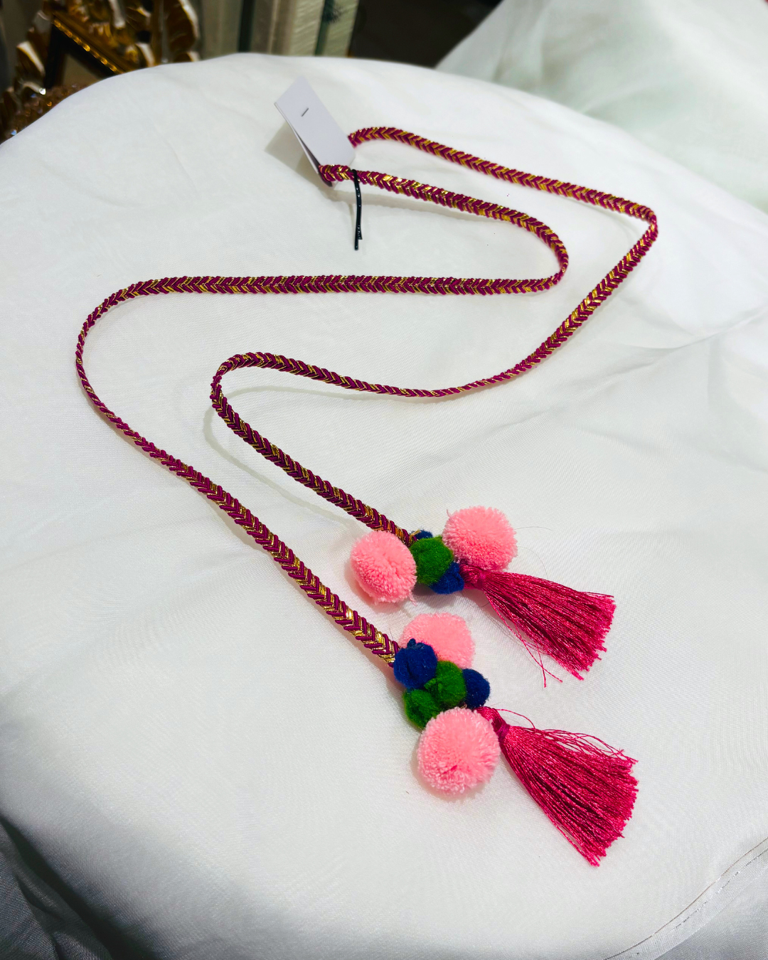 Handcrafted Hair String Pink