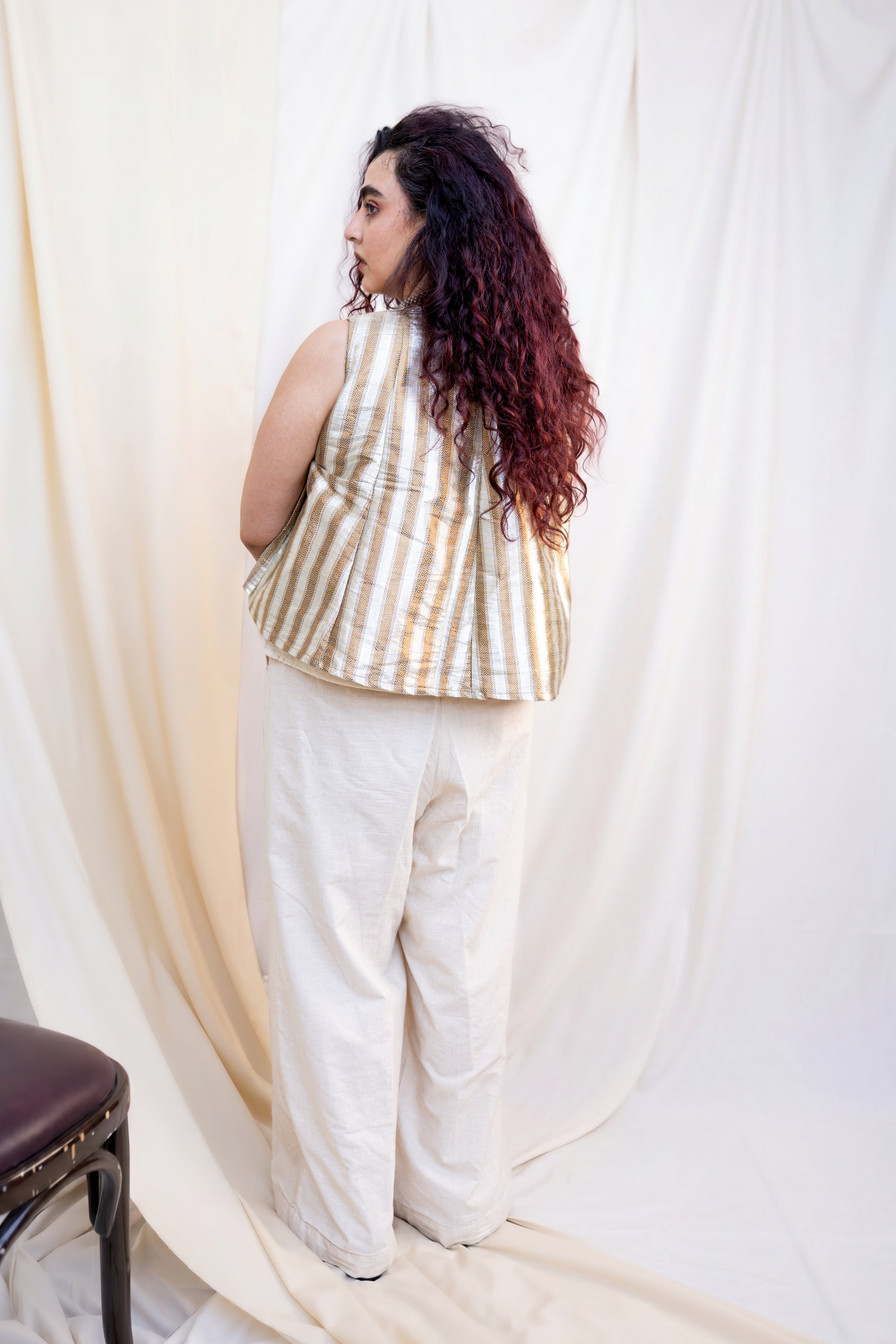 Metallic angrakha Jacket