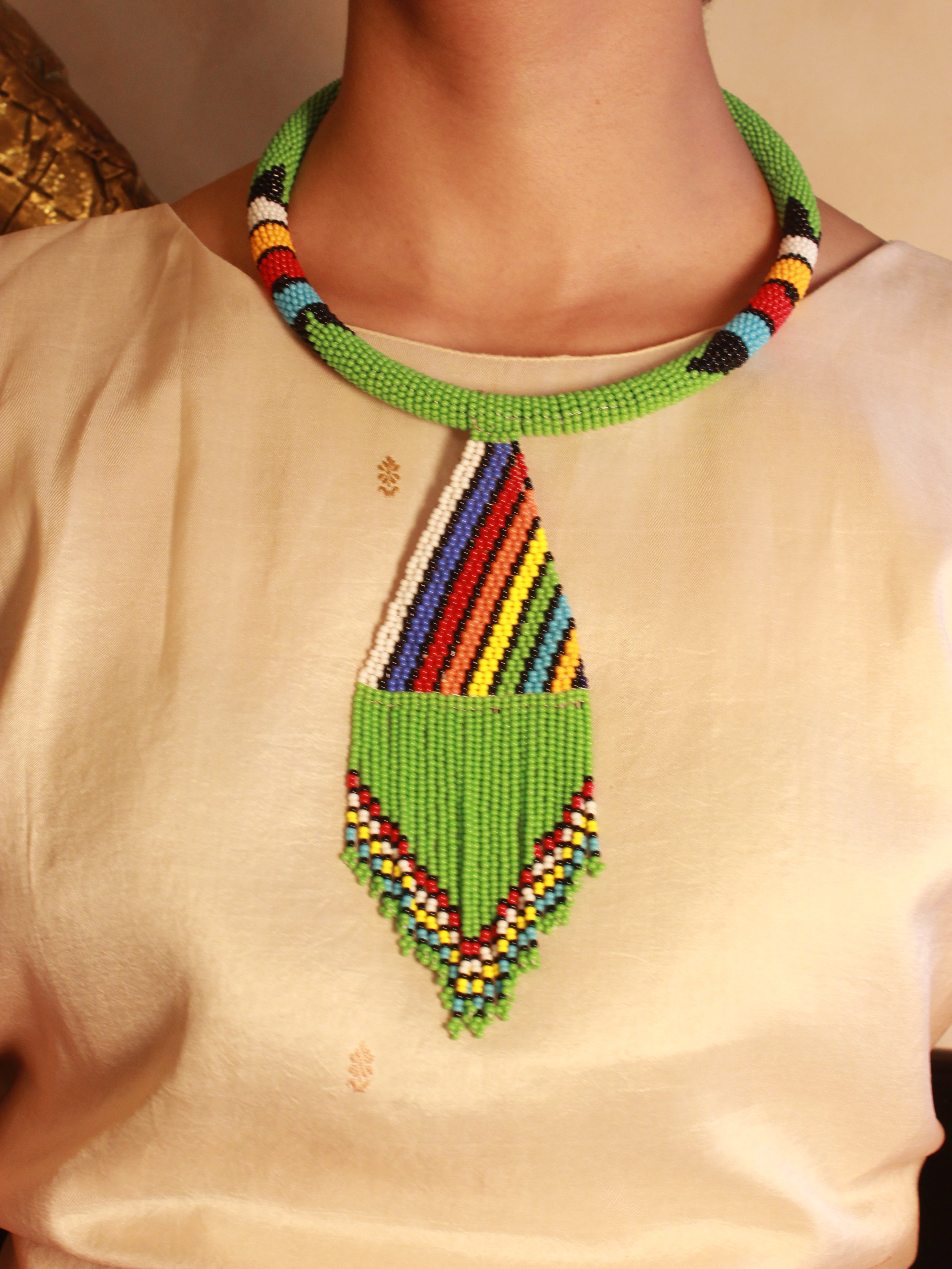Zuri tassel choker from Africa