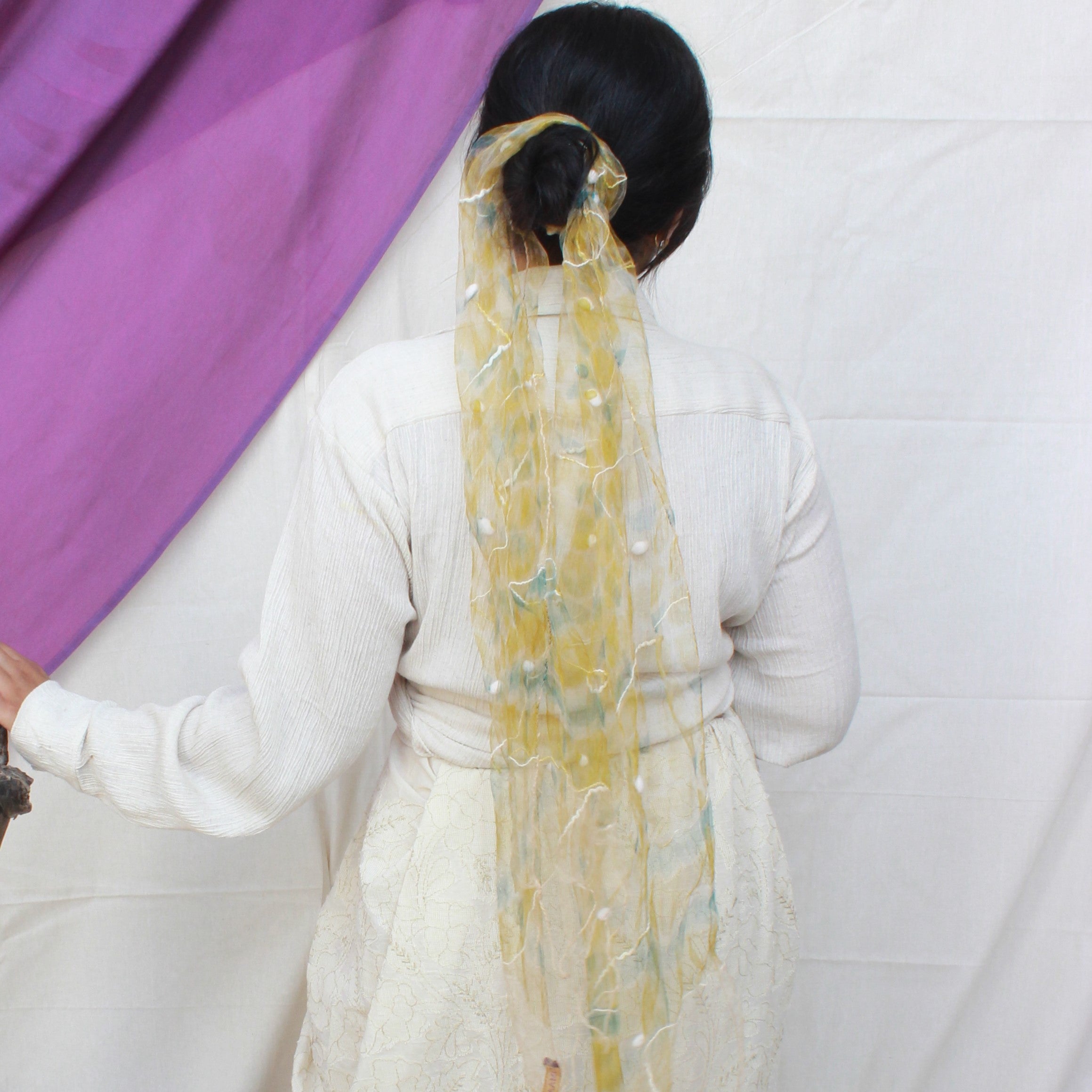 Mirage Scarf in yellow green