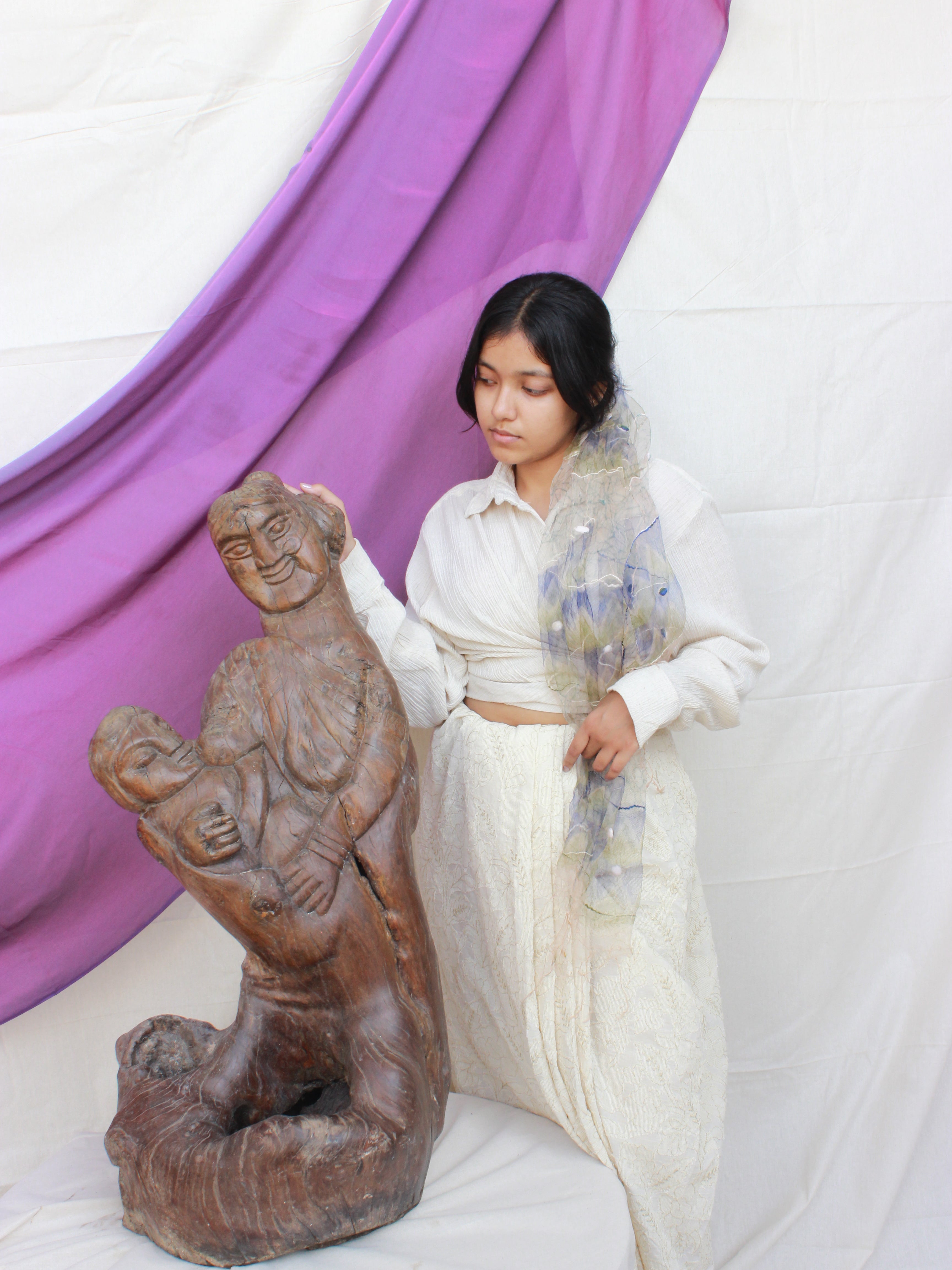 Sharvani (Wood Sculpture)