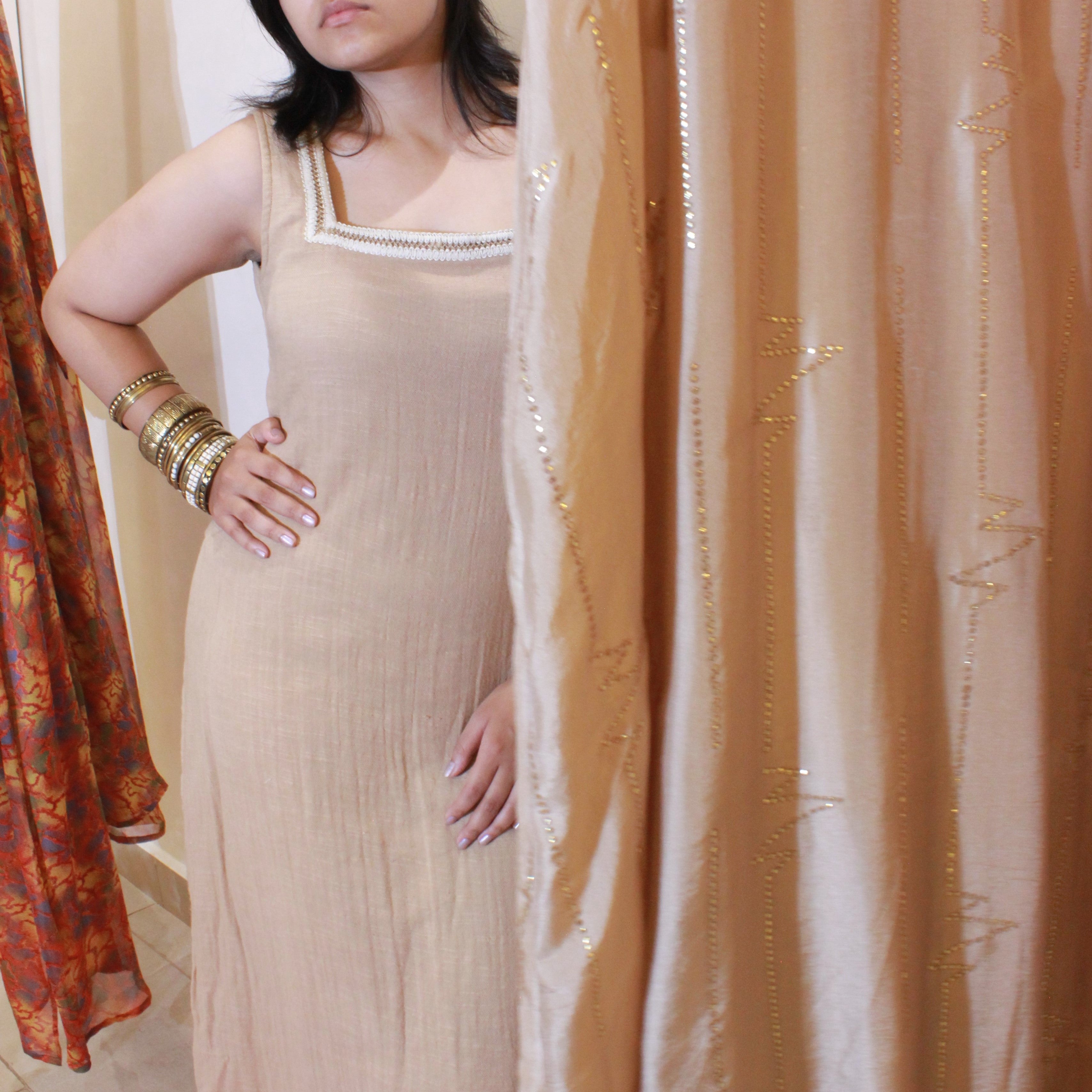 OAK Shanti Dress in textured cotton