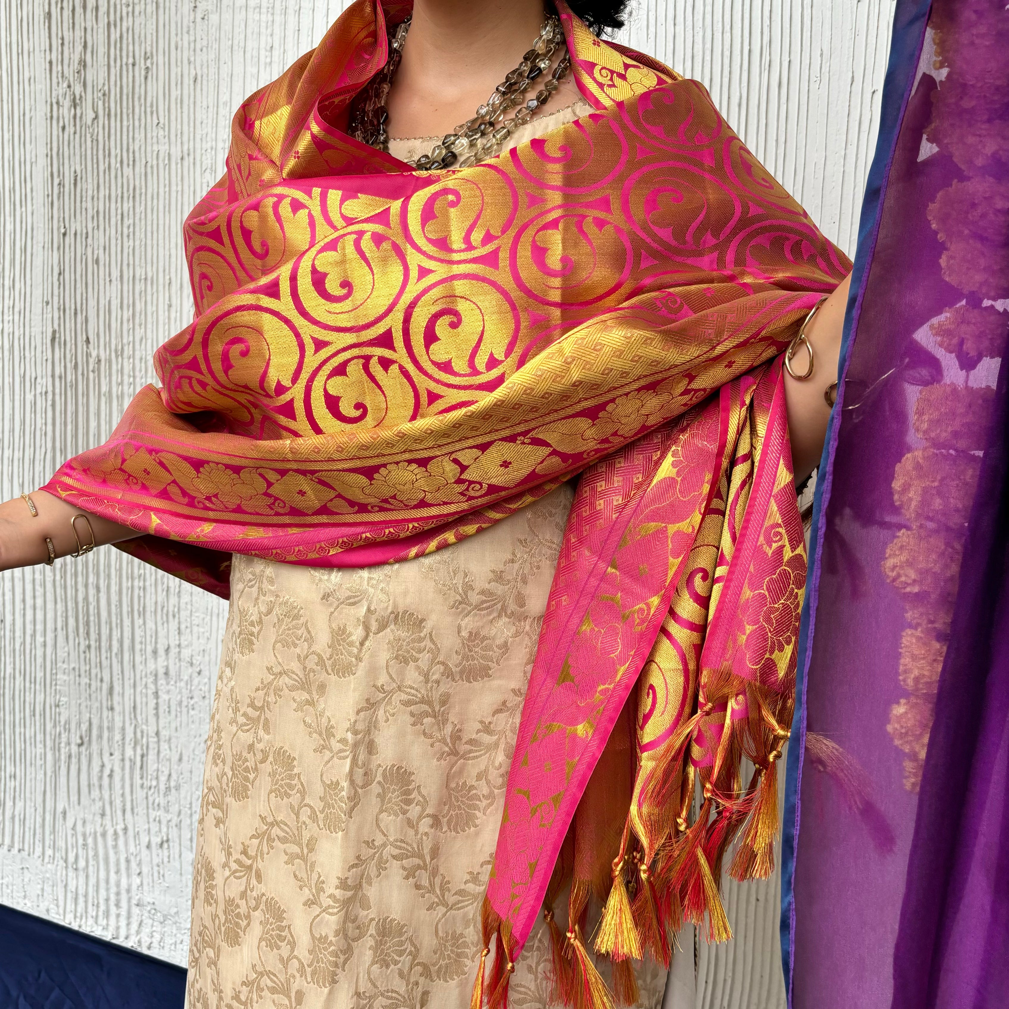 Gulaab Brocade Dupatta
