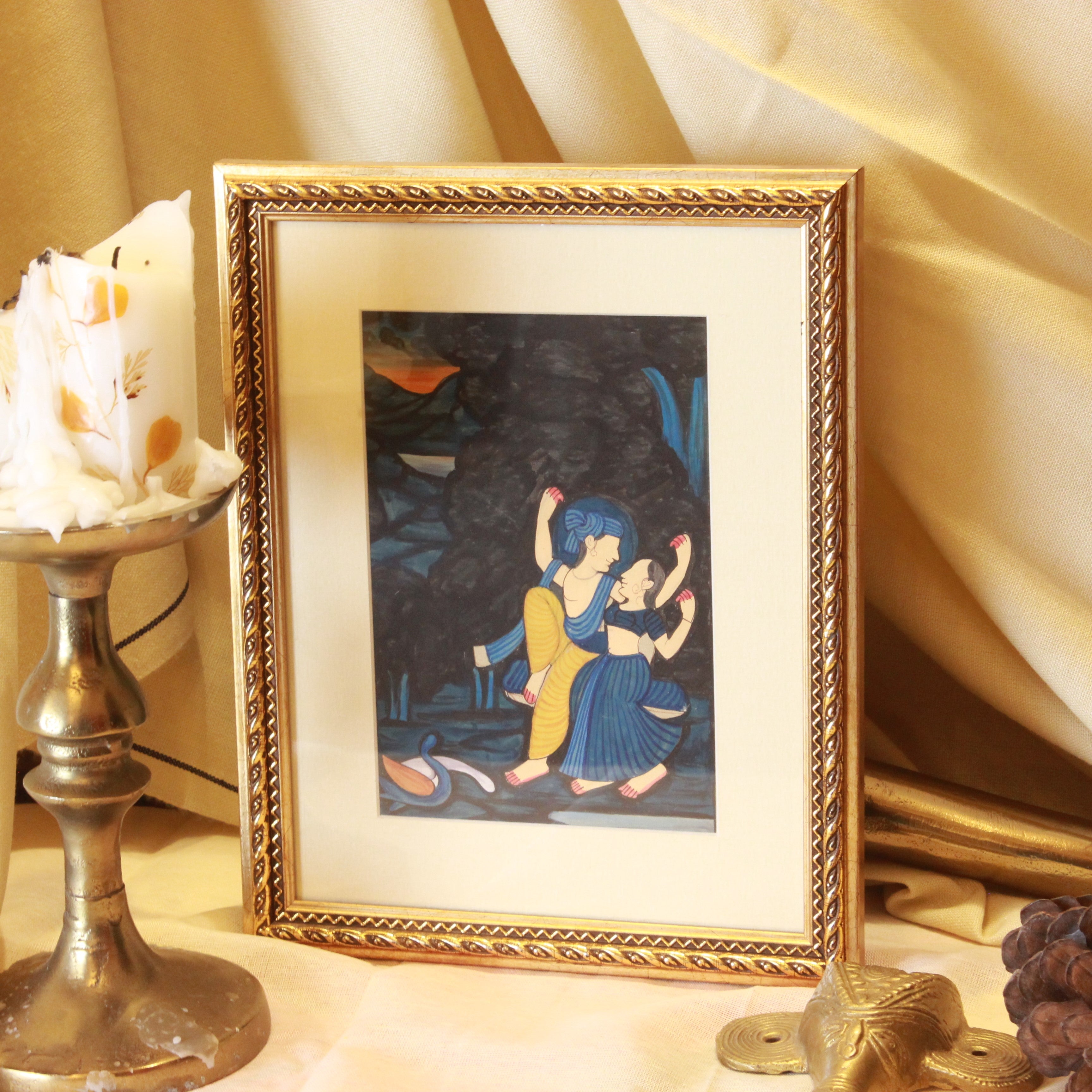 Krishna Half Pichwai Singles Painting