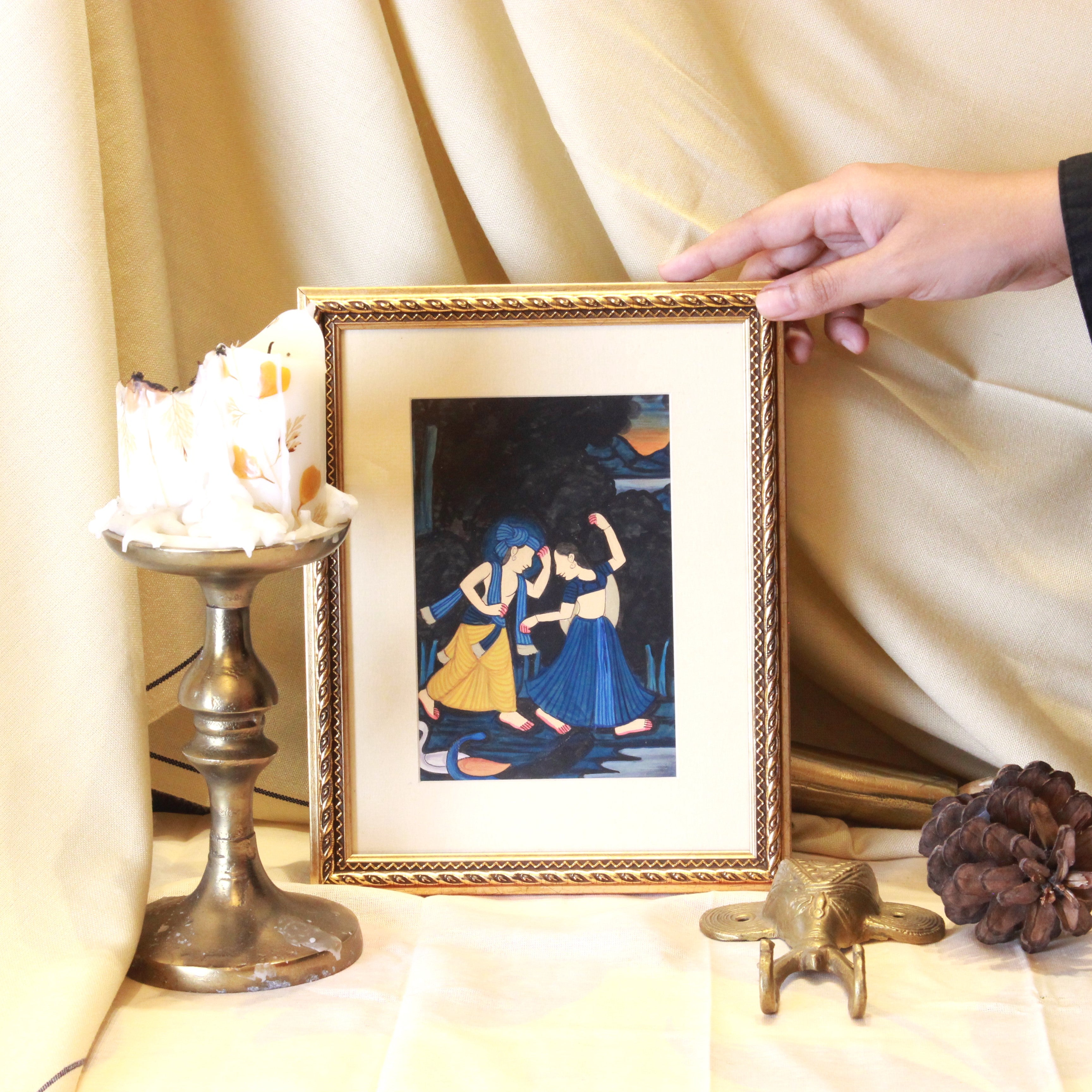 Krishna Half Pichwai Singles Painting