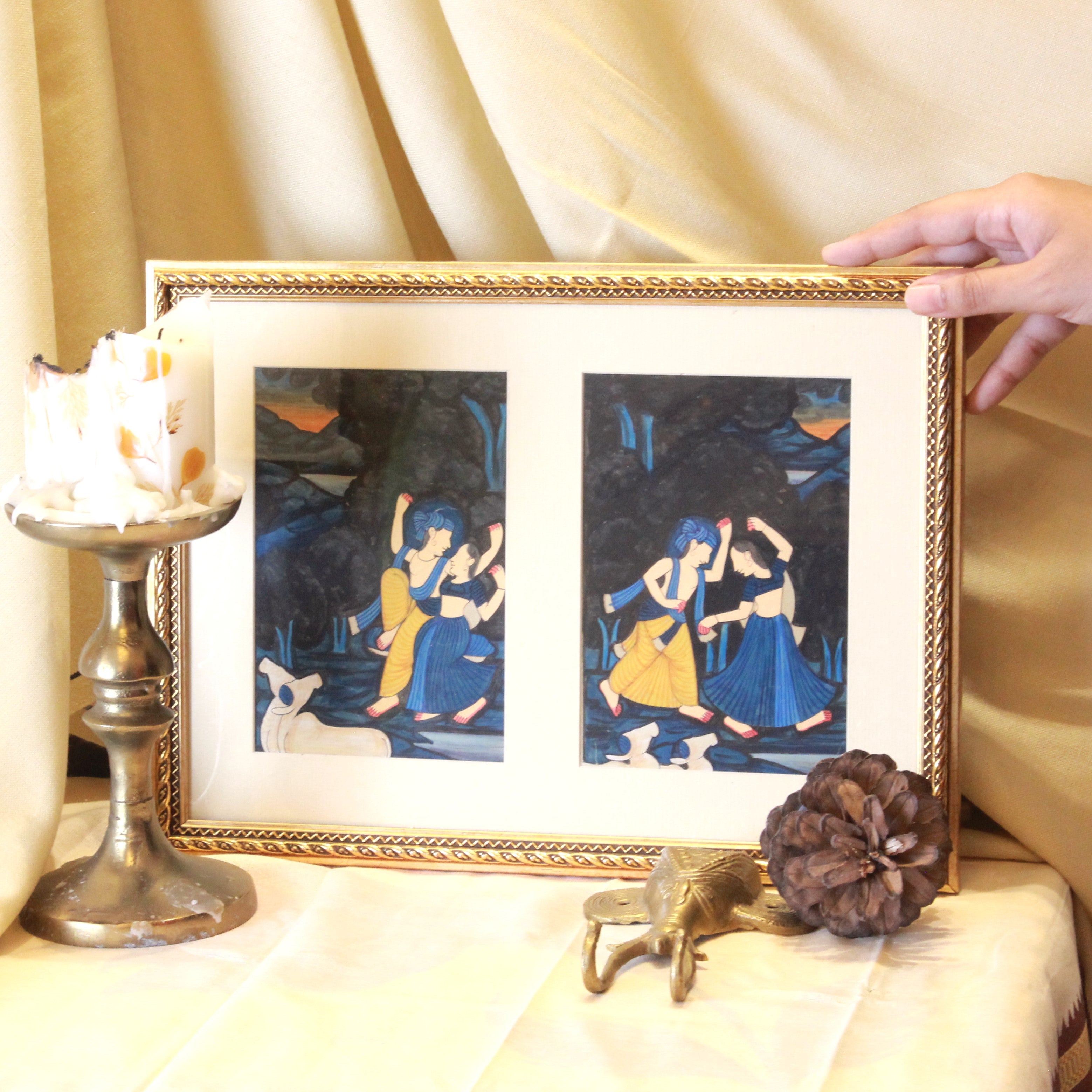 Contemporary Radha Krishna Painting
