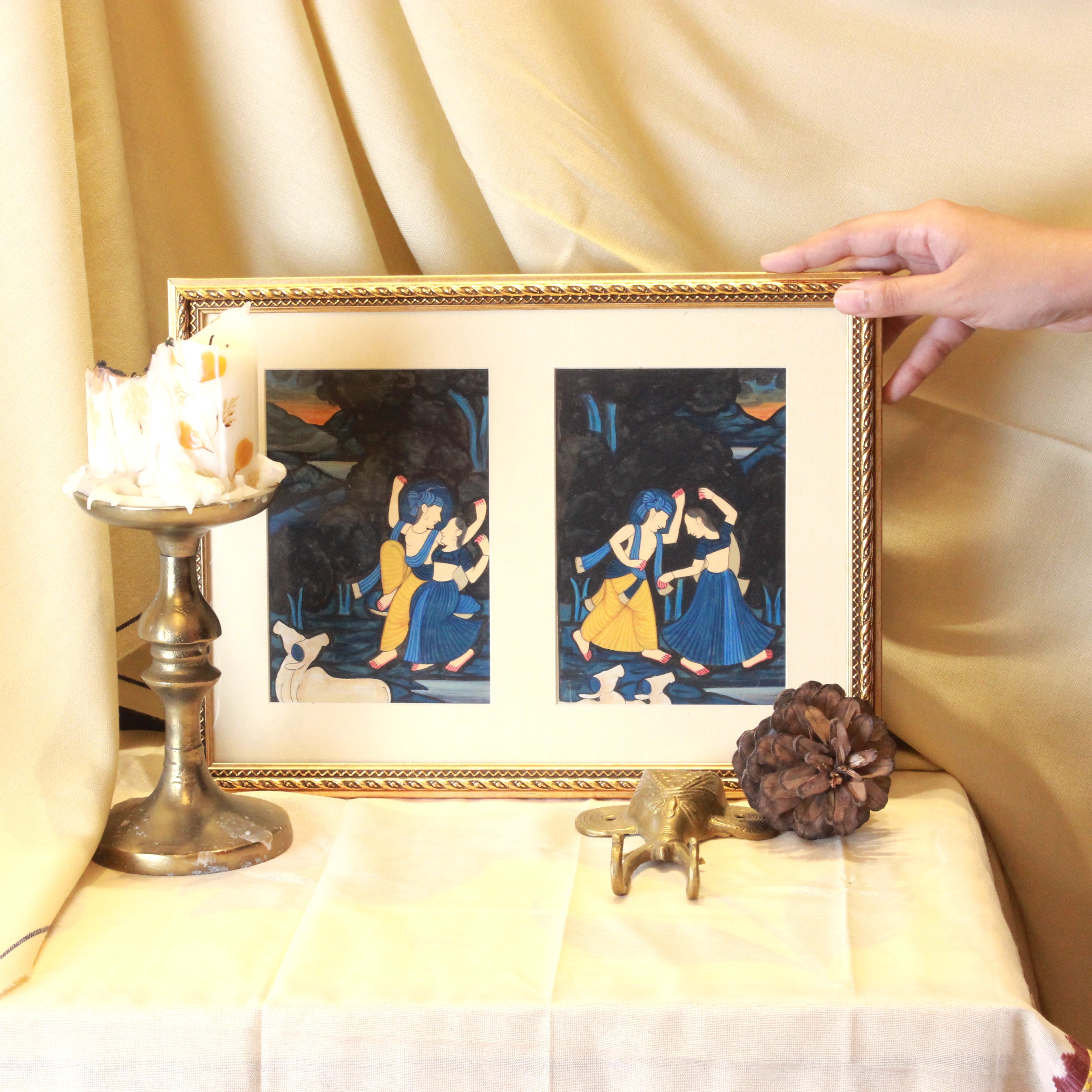 Contemporary Radha Krishna Painting