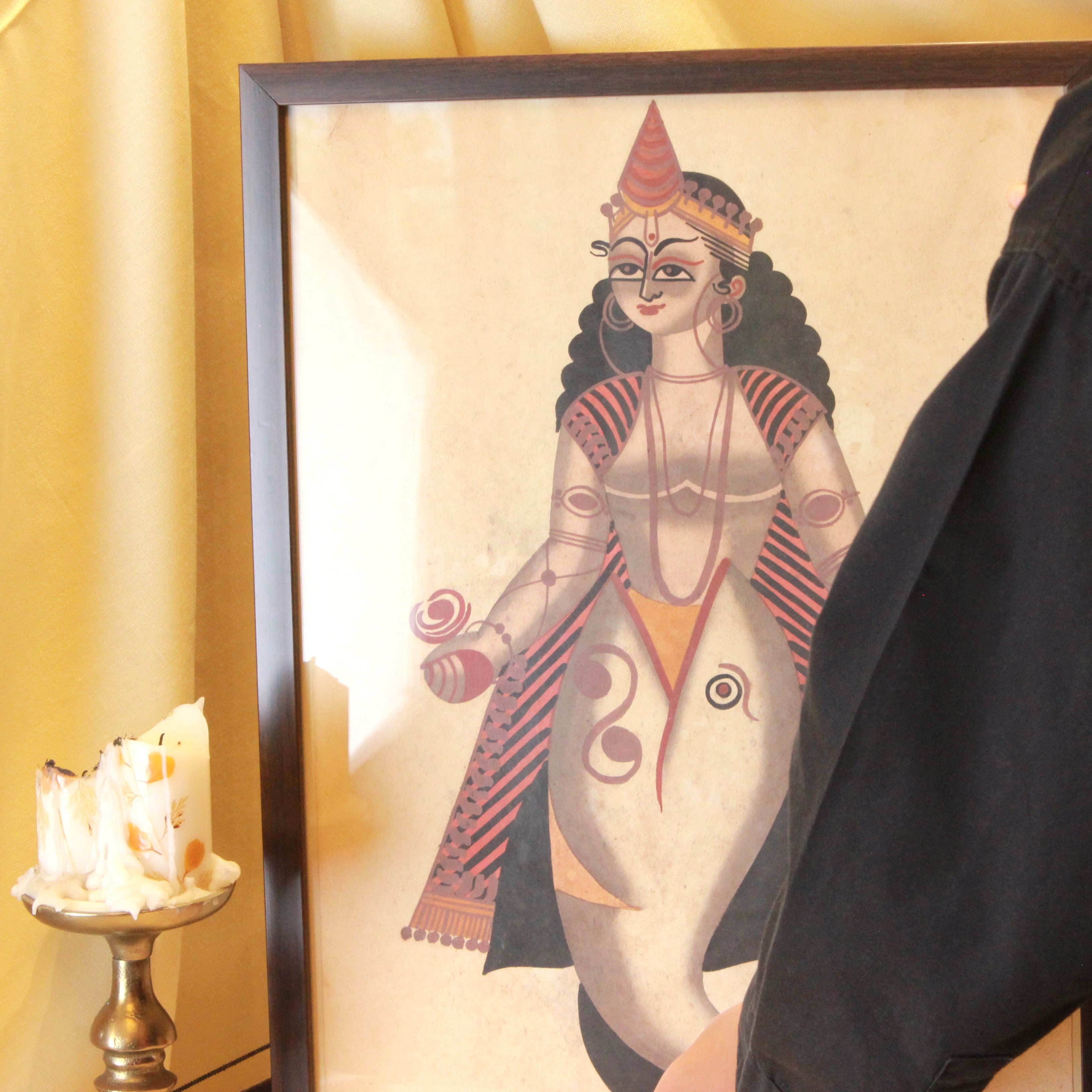 Mermaid Kalighat Painting from Kolkata