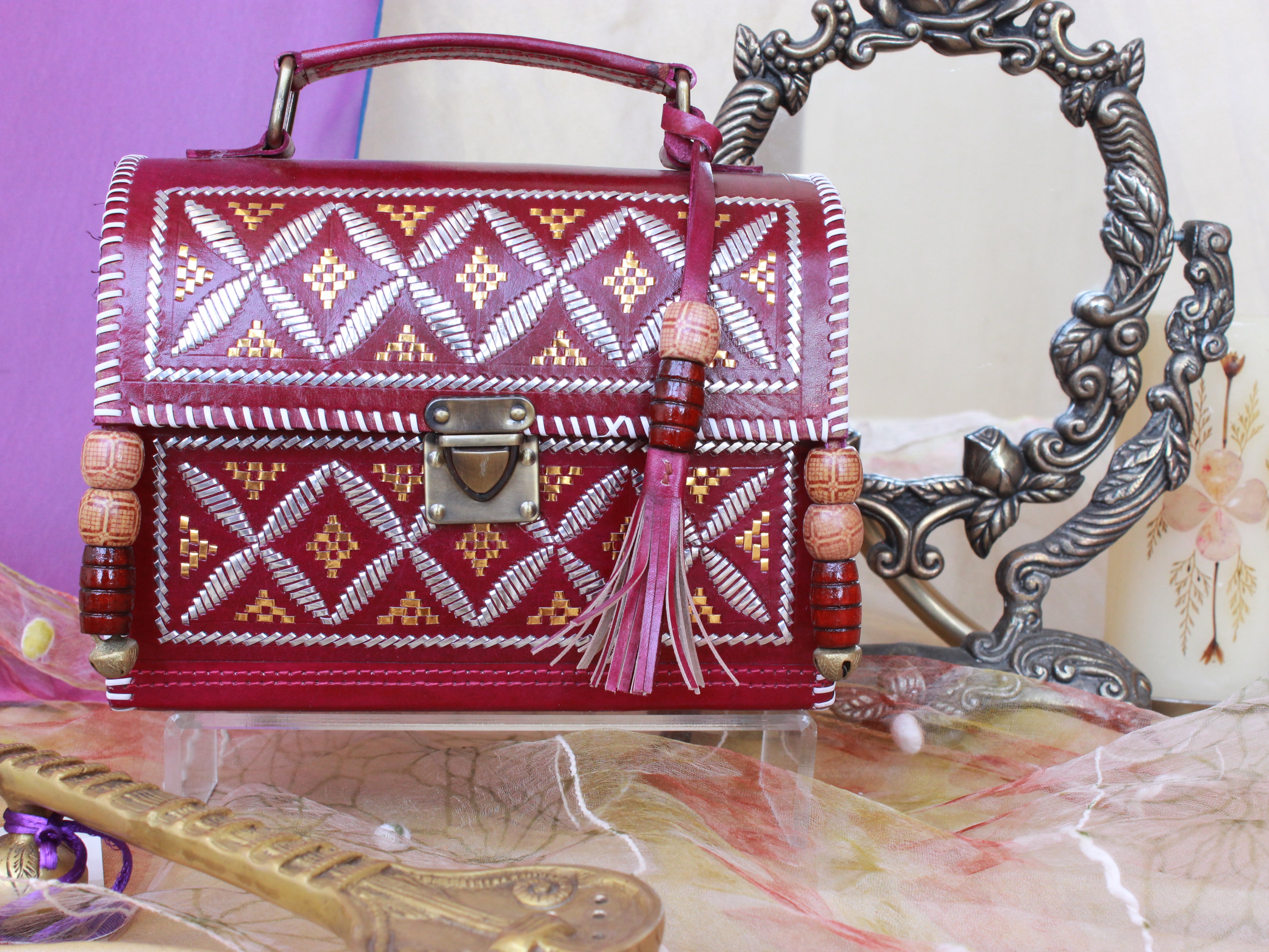 Nakshatriya Zari Embroidered Bag