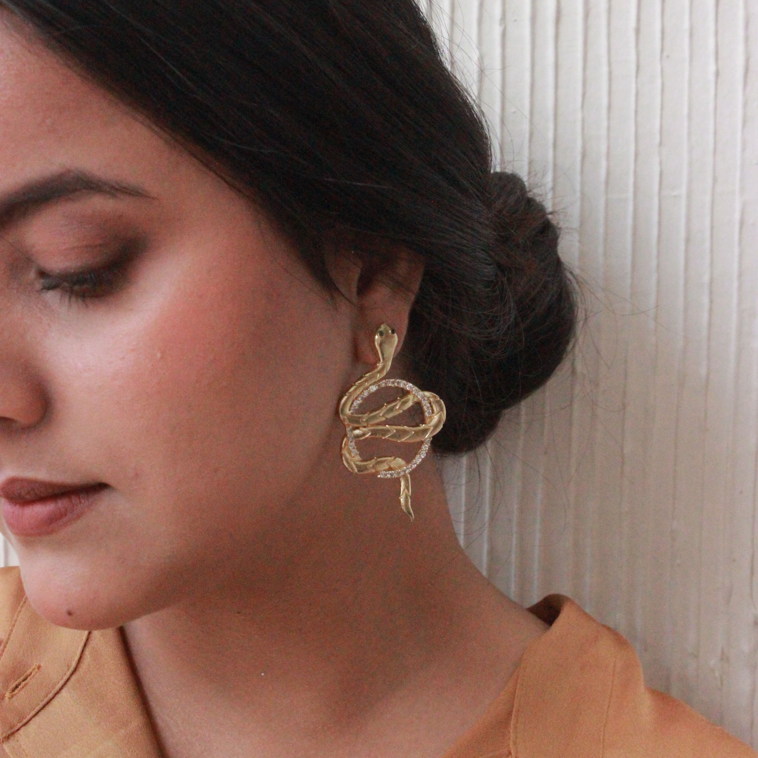 Sarpin Snake Earrings