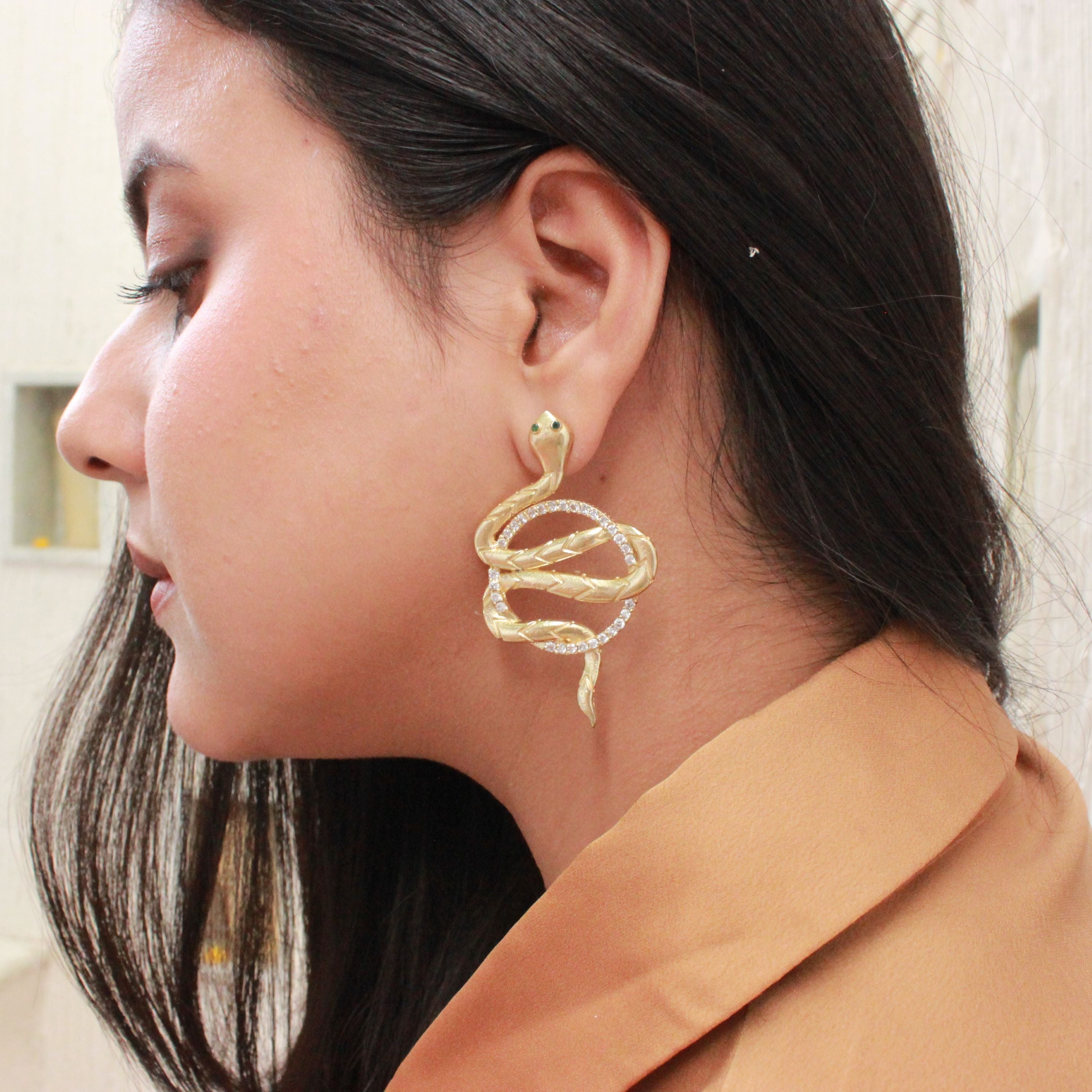 Sarpin Snake Earrings