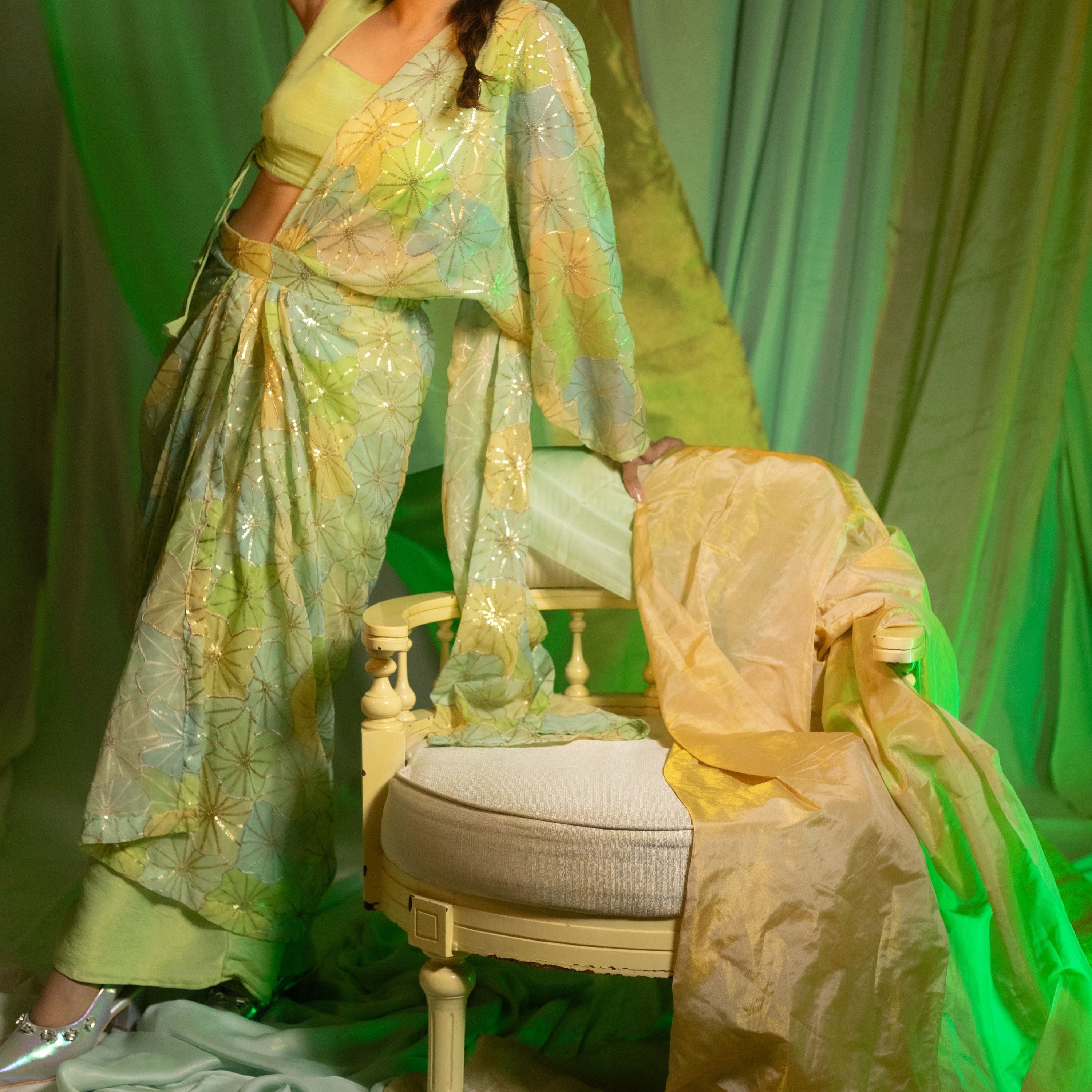 Barkha Saree Drape (Set of 3)