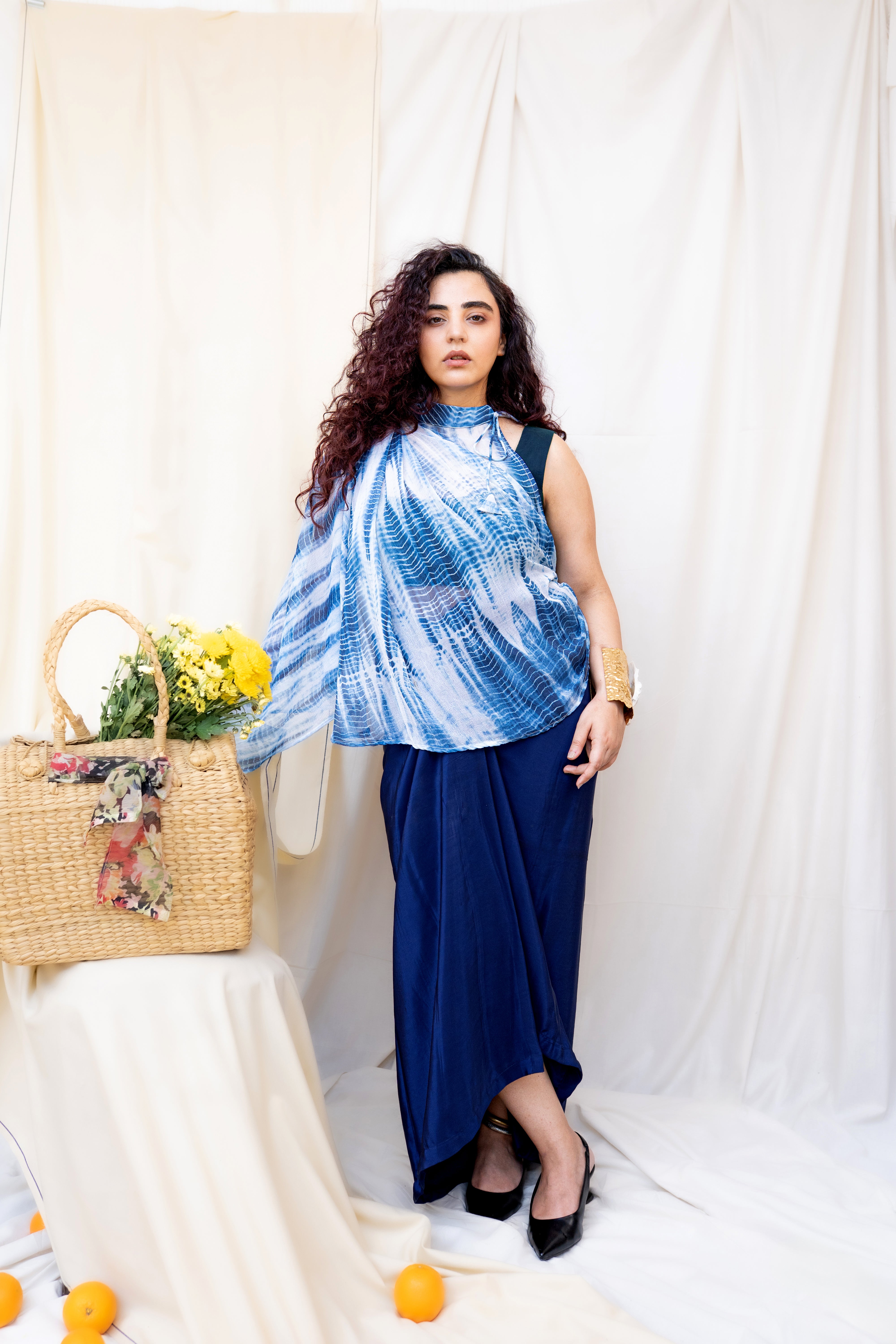 Shibori Set in Blue (set of 3)
