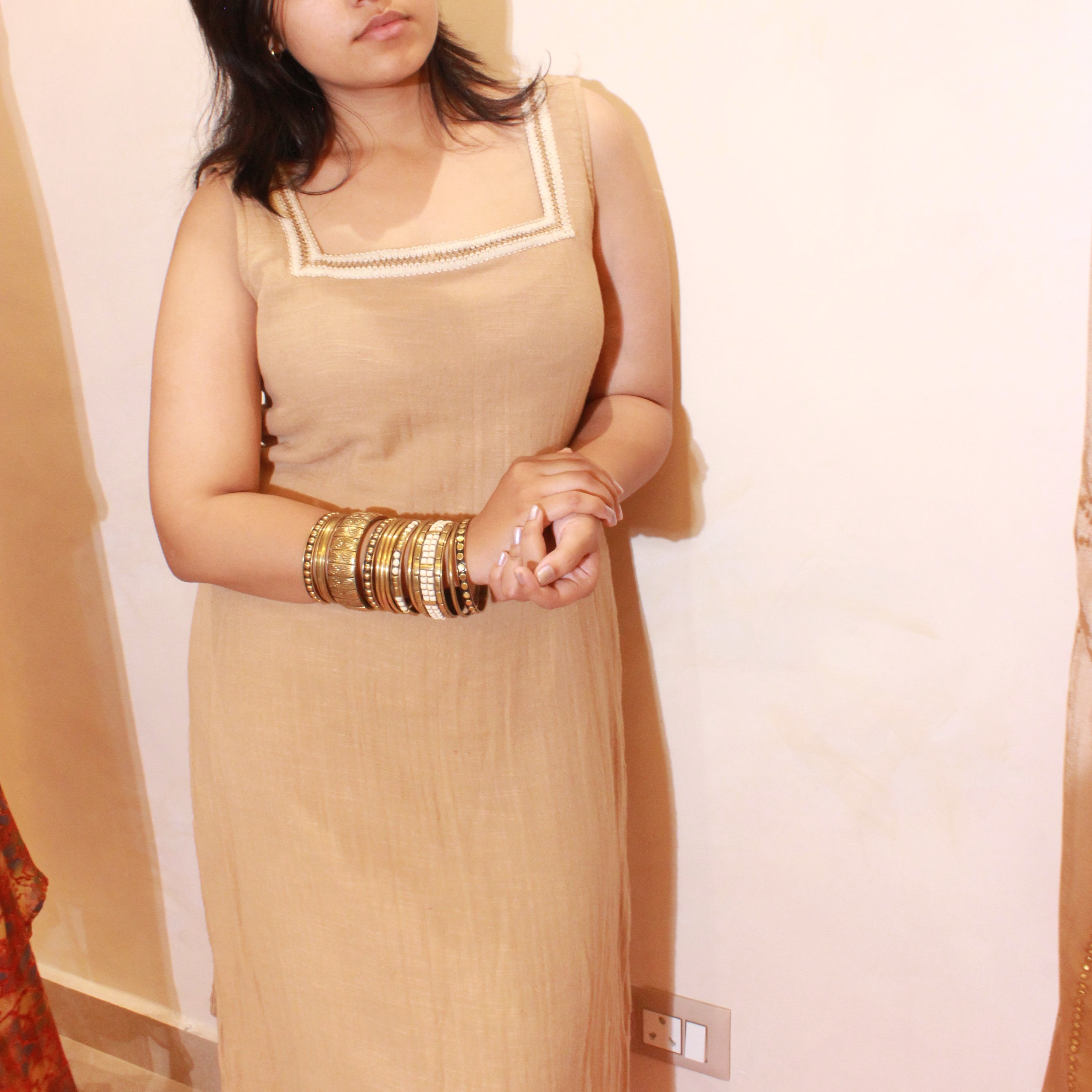 OAK Shanti Dress in textured cotton