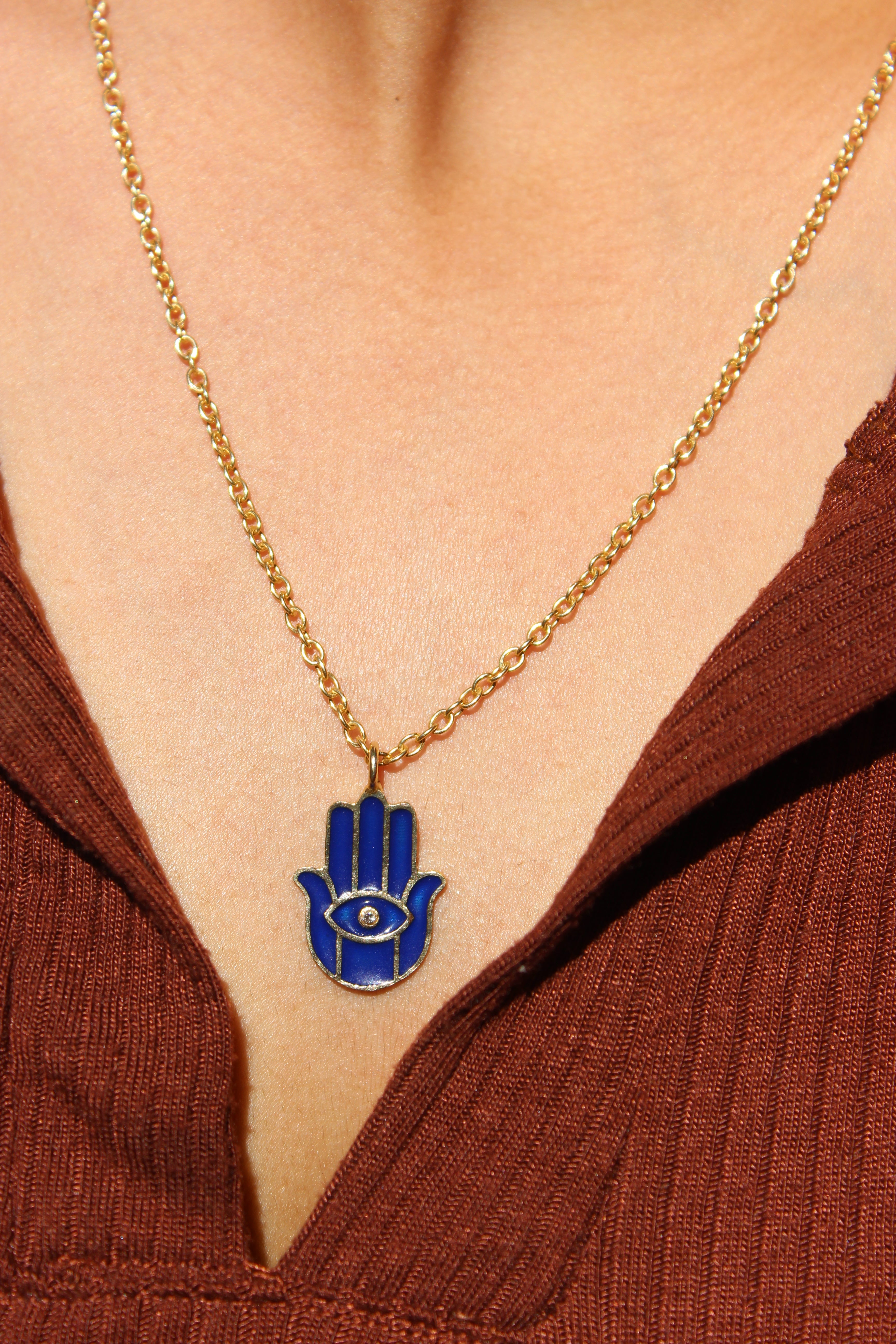 Neelam Hamsa Neckpiece
