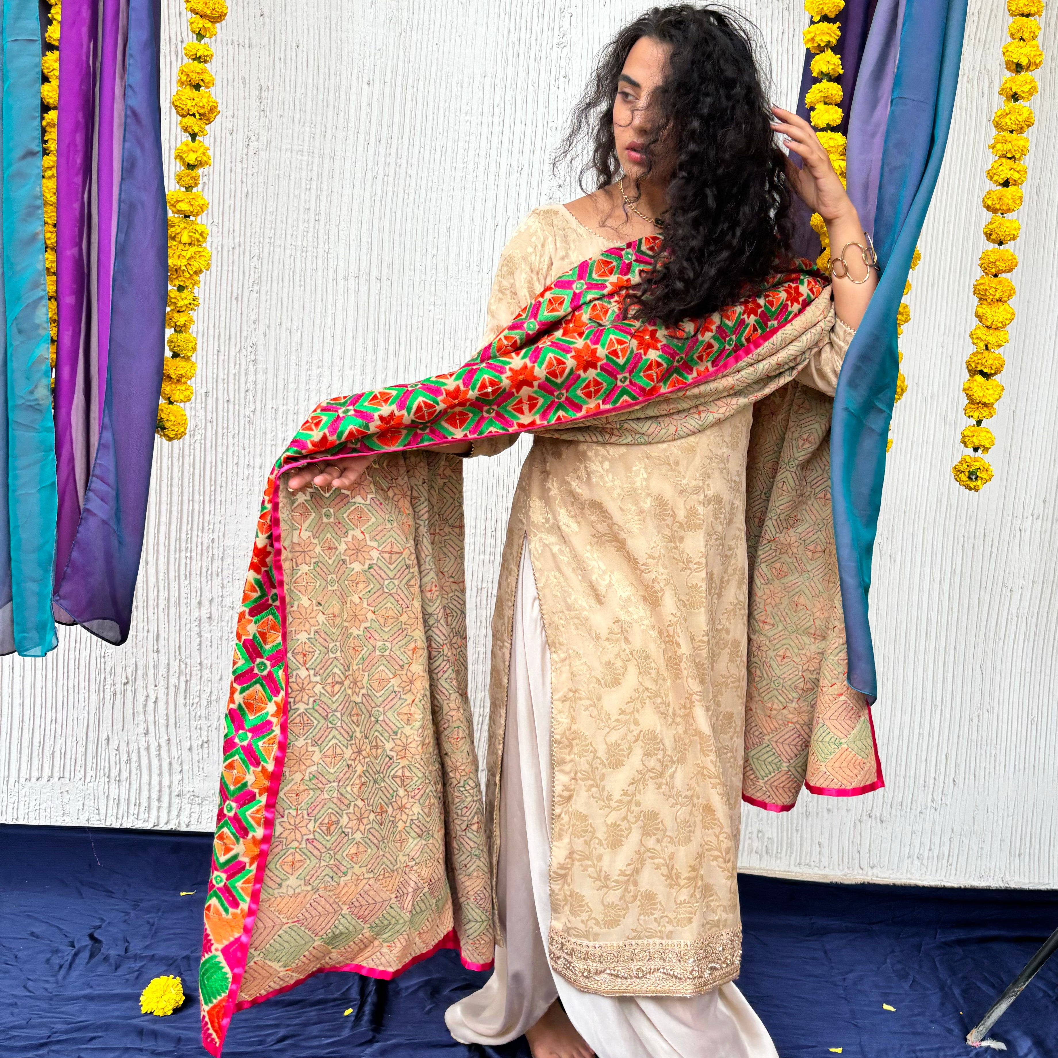 Saanjh Phulkari Dupatta