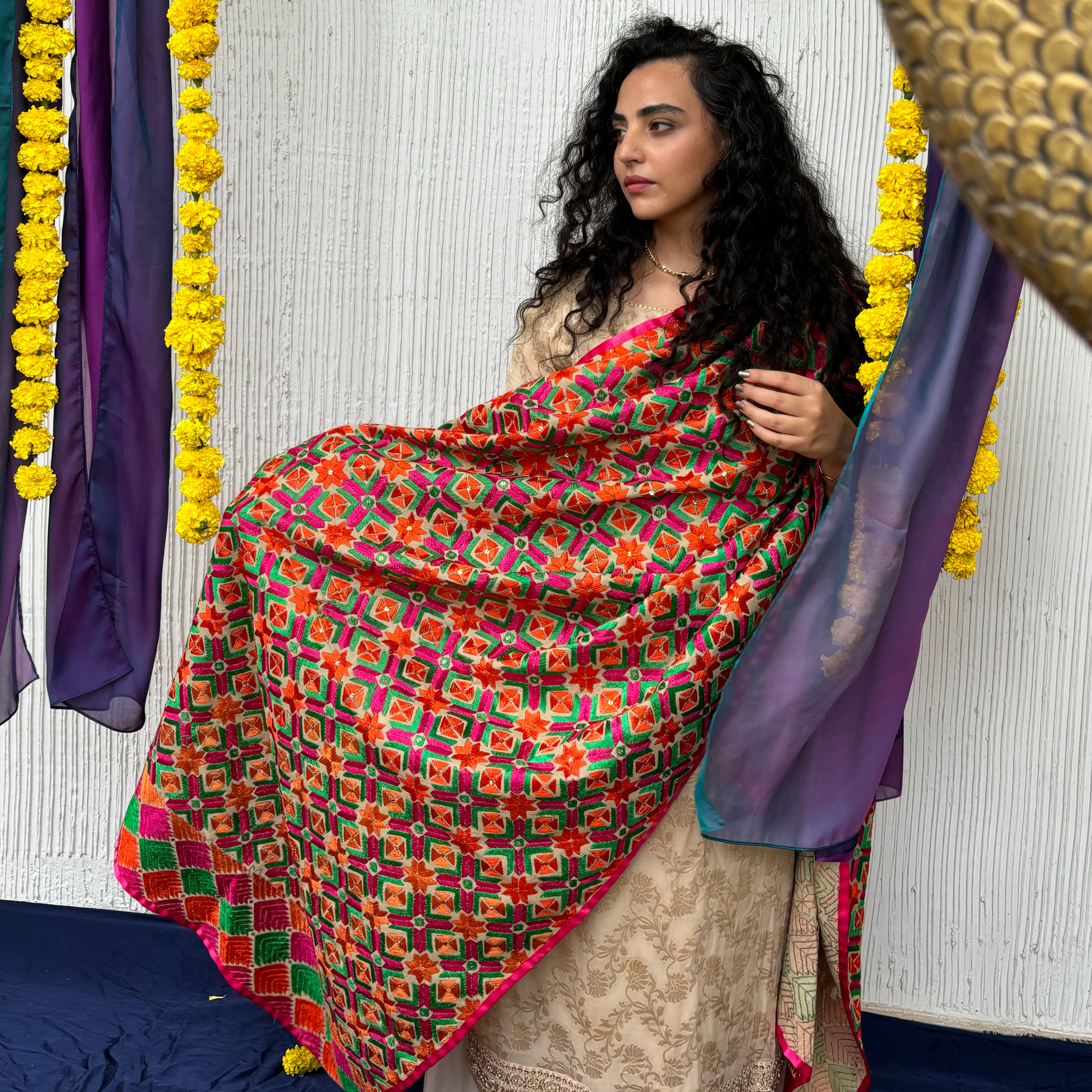 Saanjh Phulkari Dupatta