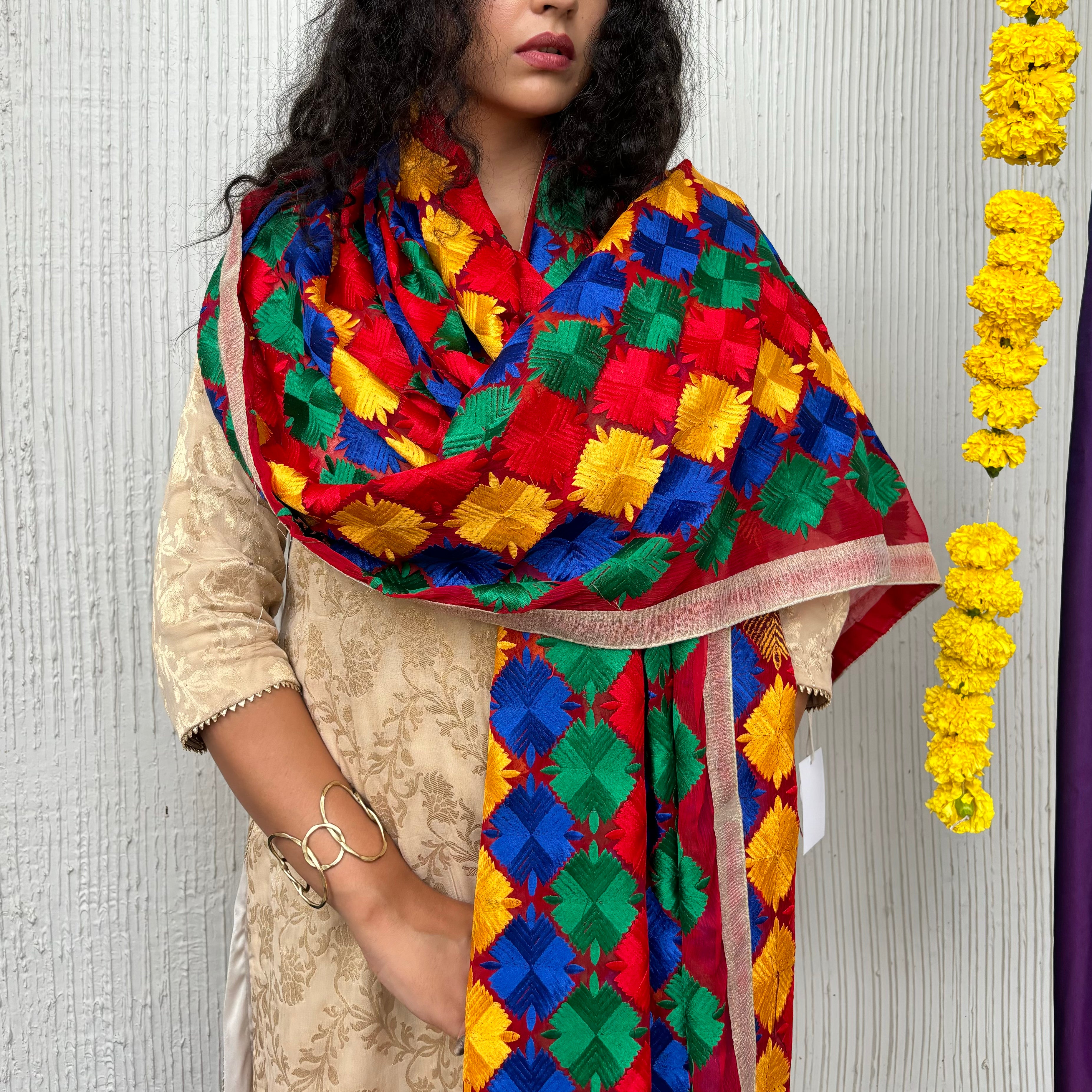 Noor Phulkari Dupatta