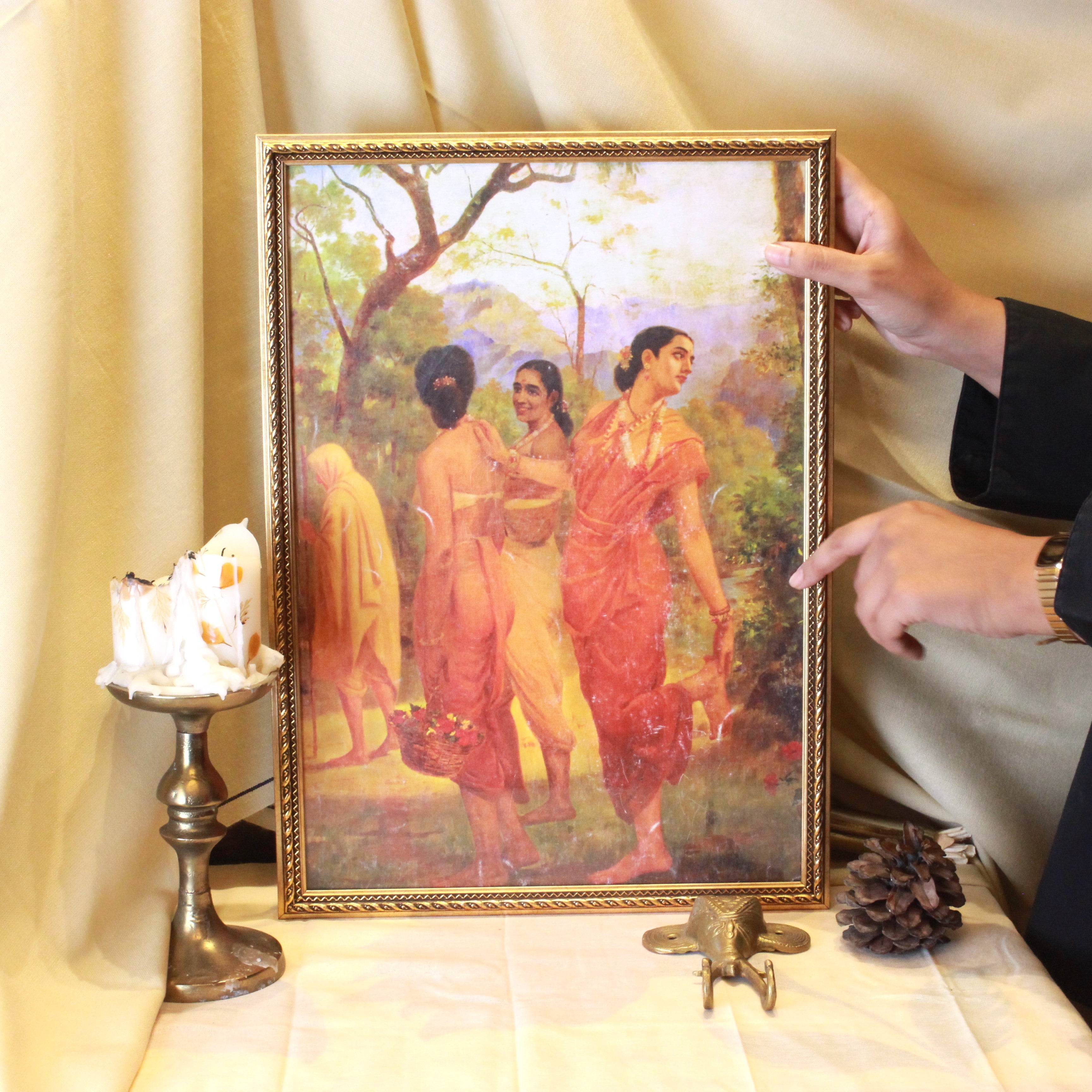 Oligarchs of Raja Ravi Verma Painting - Shakuntala