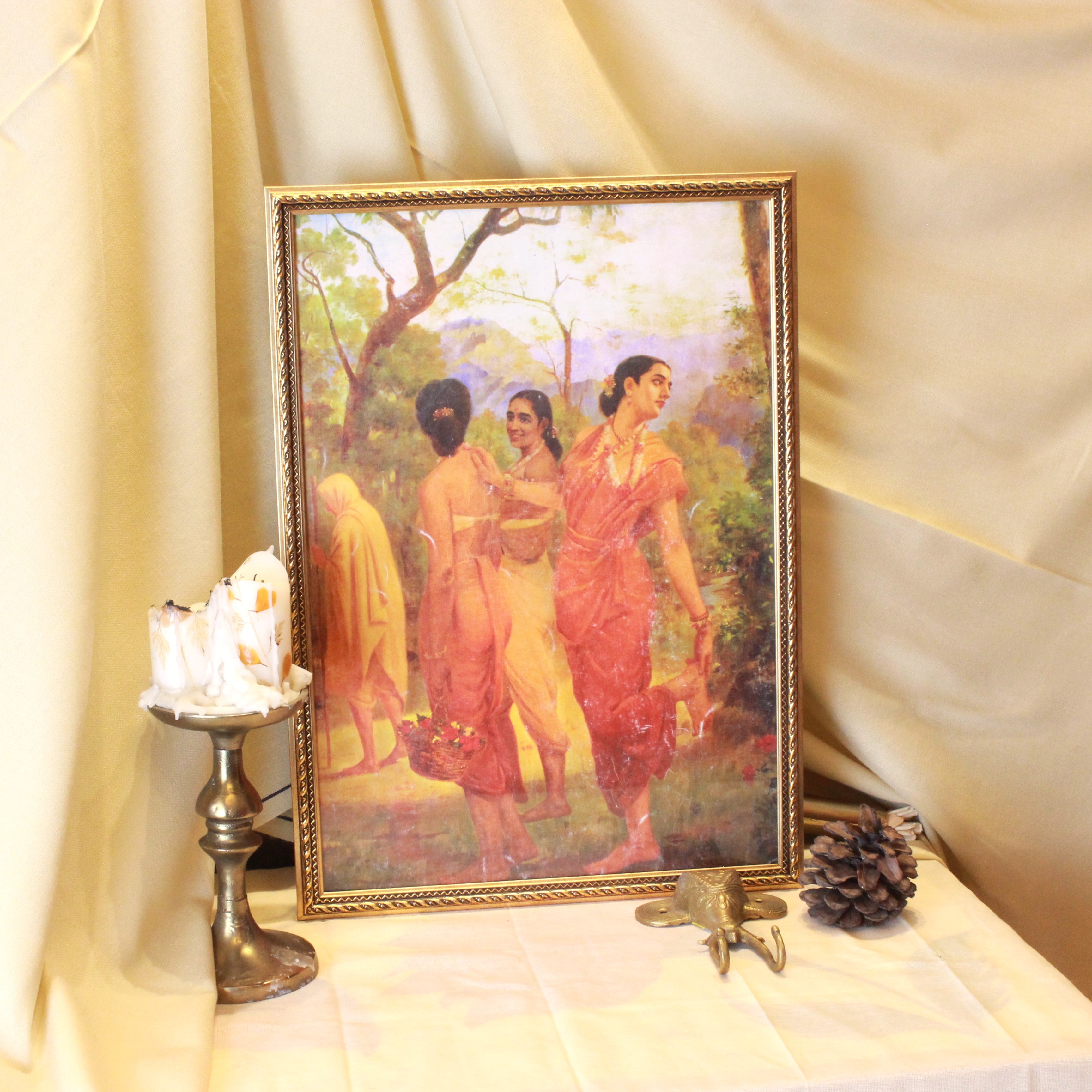Oligarchs of Raja Ravi Verma Painting - Shakuntala