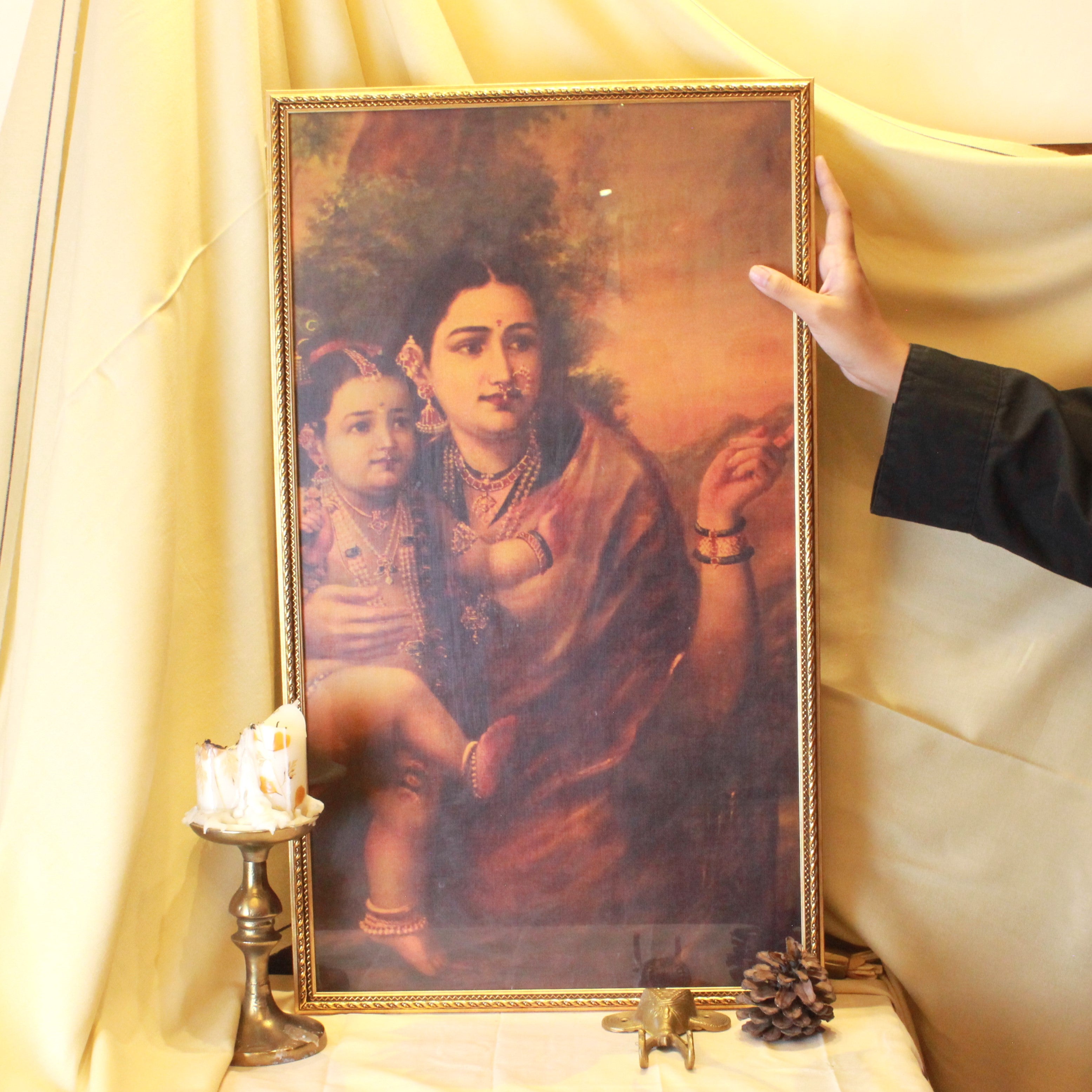 Oligarchs of Raja Ravi Verma Painting - Yasoda Krishna