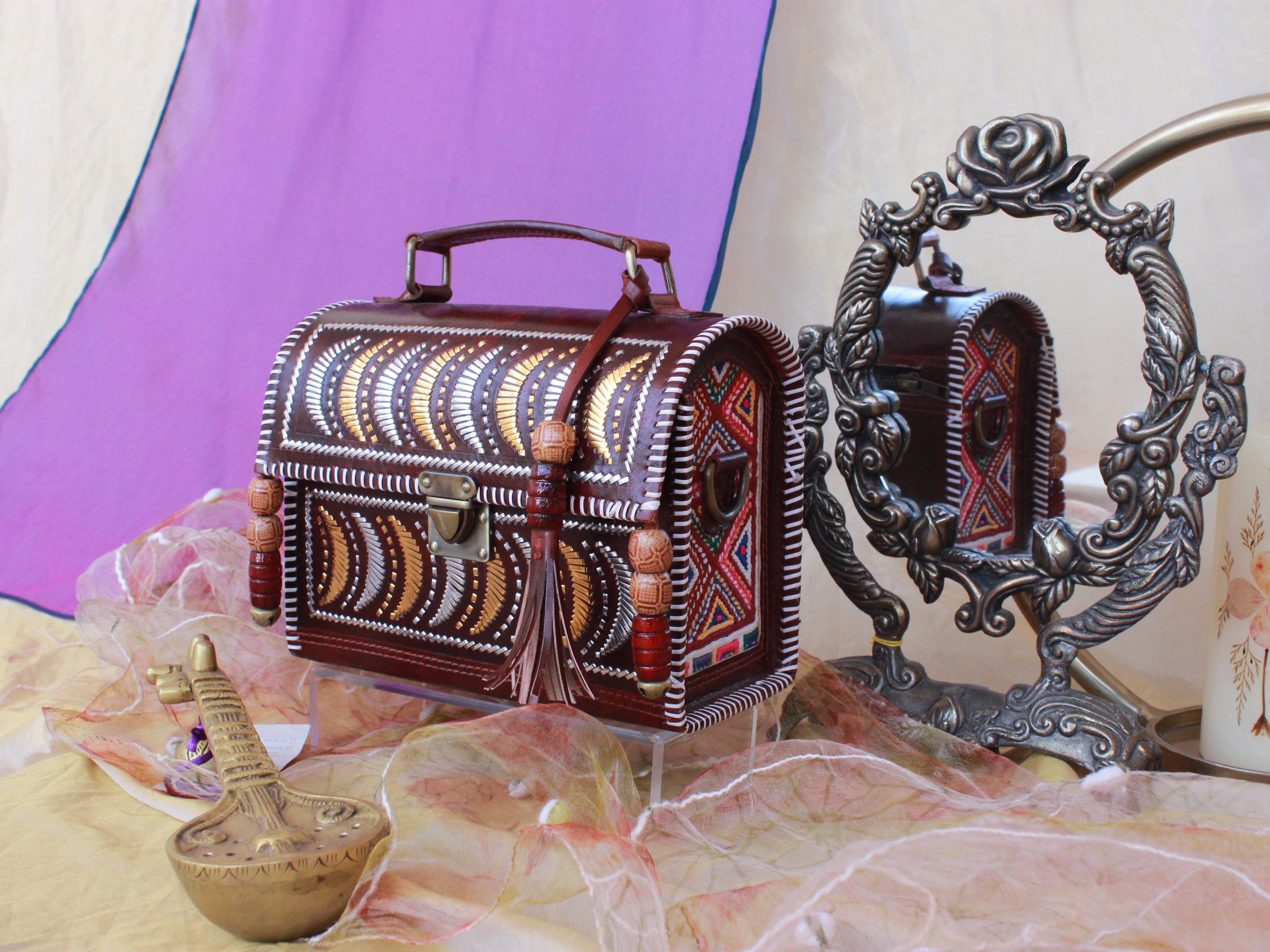 Ardh Chaand Zari Bag
