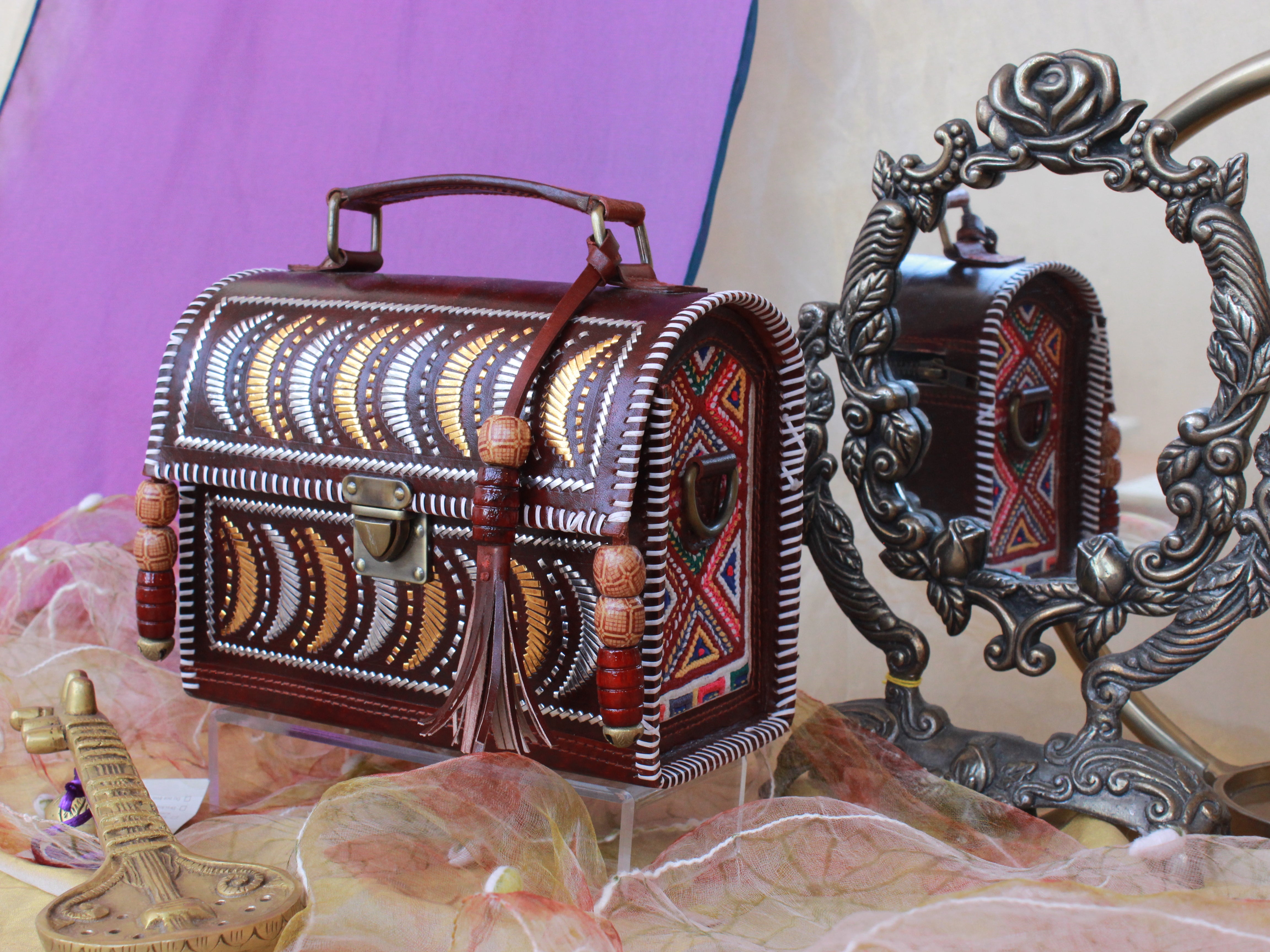 Ardh Chaand Zari Bag