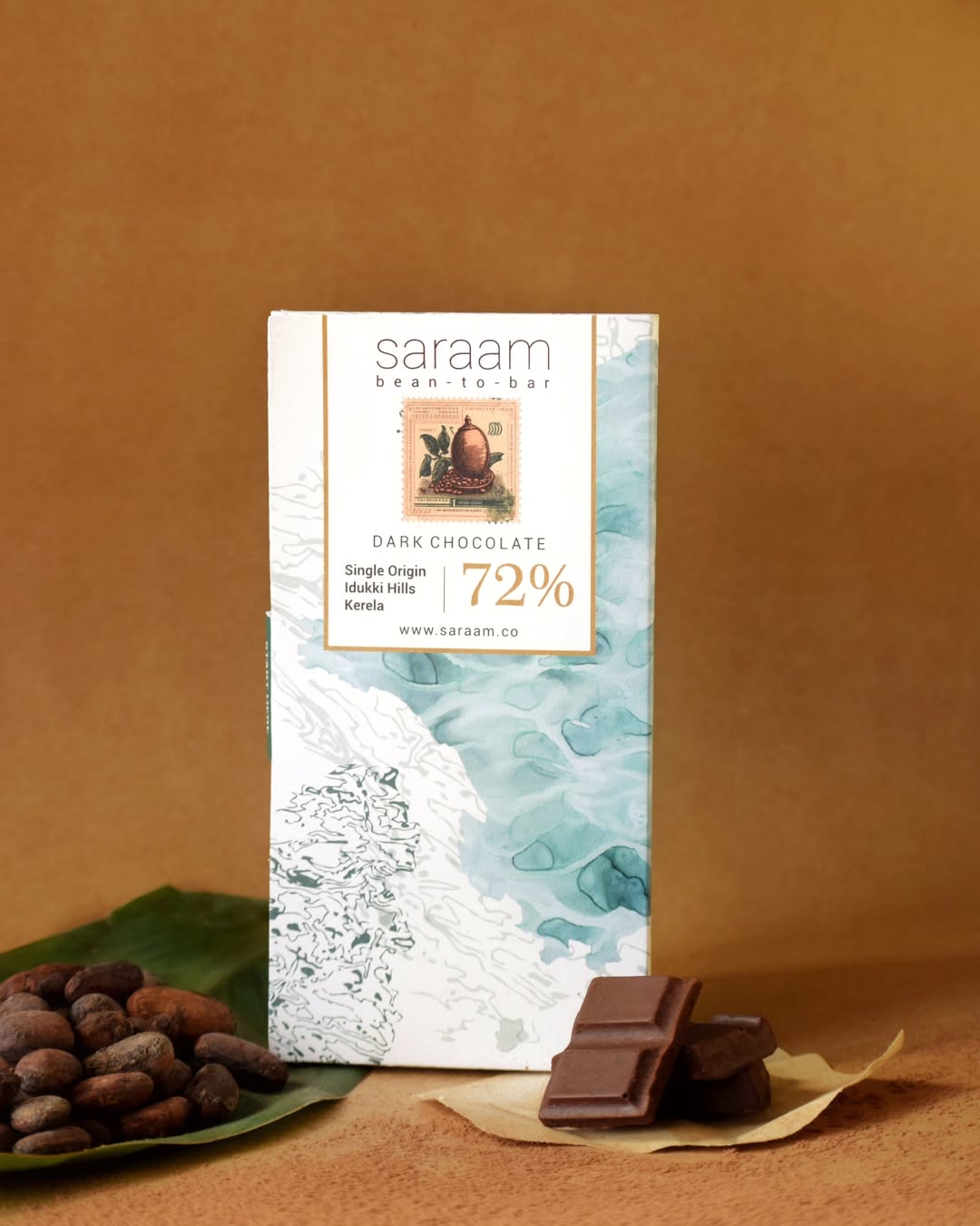 Saraam | 72% Dark Chocolate | Single-Origin| Idukki Hills | India | 70 gm